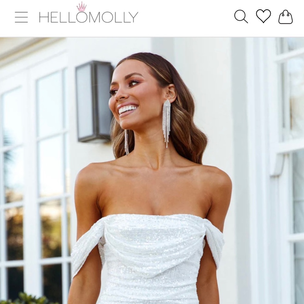 Hello Molly Frequent the Club Dress - white